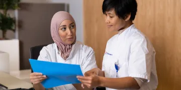 collega's aan het werk in ons ziekenhuis